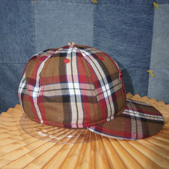 7 3/8 - Vintage y2k Grail new era x billabong plaid surf hat - Picture 4 of 7